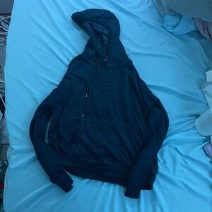 Forever 21 Blue Hooded Pullover Sweatshirt